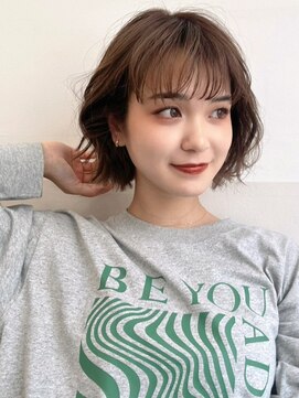 ハニーシブヤ(HONEY shibuya) ラフパーマボブ×クリームベージュ★