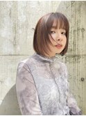 ナチュラルブラウンボブ