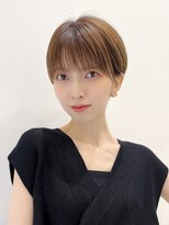 トルネード(TORNADO) 大人ショート前髪ありマッシュショートベージュカラーK20240502