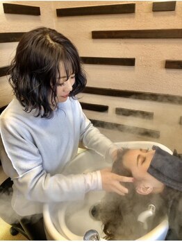 ヘアメイク アリープ(HAIR MAKE ALEAP)の写真/こだわりのヘッドスパで体の内側からしっかりとケアし、疲労回復＊一人ひとりに合った施術をご提供☆