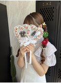 エクステでお花アレンジ
