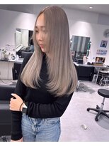 キング(K!ng)&nbsp;縮毛矯正髪質改善ハイライトレイヤーカット楠葉美容室エクステ