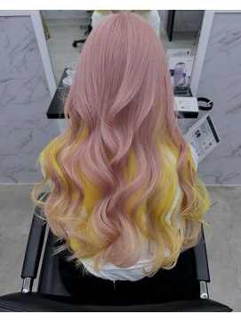 ディーエヌエー バイ エゴル(DiNA by ENGOL) ピンクベージュ/イエローカラー/ハイトーンカラー