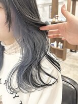 ラック 表参道(LUCK) インナーカラーアクアブルー/ブルーカラー/デザインカラー