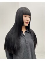 ヴァーディ オモテサンドウ(Vardy omotesando)&nbsp;layer/レイヤーカット 姫カット 黒髪ロング