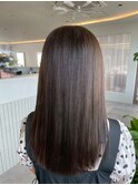 桑名ロングレイヤーカットハッシュカット透明感カラー重めロング