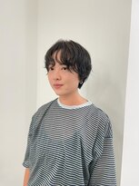 エンドリンク(endlink) ミルクティーベージュウルフパーマハッシュカットレイヤーカット