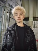 スパイキーショート/ハイトーン/ブリーチ/メンズカラー