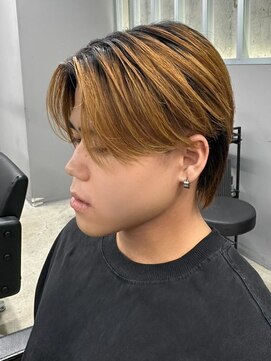 エルマーク 松山(L-MARK) センターパート/ブリーチ/ダブルカラー/men's/メンズ