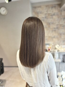  Radix 白髪ぼかしハイライト/ミルクティーベージュ