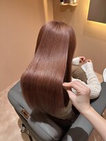 ミレヘアー 越谷(Mire hair) ケアブリーチ/髪質改善カラー/ピンクベージュ