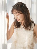 アンダーバーホワイト 鳳店(_WHITE)&nbsp;シースルーバング/艶髪/透明感ブラウン/コテ巻きカール