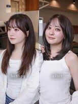 ヴィヴィッド オモテサンドウ(ViViD omotesando)&nbsp;【扱いやすい】重ためセミロングレイヤー/ダークグレージュ