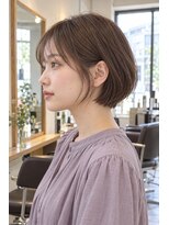 フレイムス ヘアアンドリラックス 大宮東口店(Frames)&nbsp;ショートボブ髪型20代30代40代50代前髪あり前髪なし面長丸顔大宮