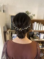 ムエール(mouair)&nbsp;<cocoro指名クーポン>ふわふわお呼ばれヘアミディアムシニヨン