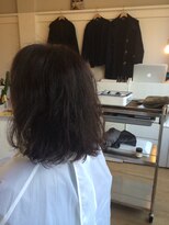 カタチヘアー(HAIR) クセゲの魅力。。。自然のぱーま。。。ボブのカタチ