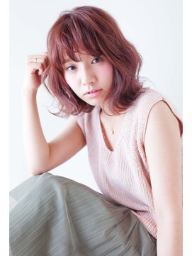 エール(a:le) ふんわりグレープ　ラベンダー　ウルフボブ