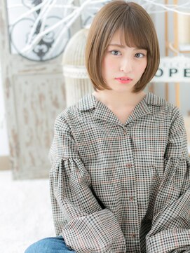 モッズヘア 越谷(mod's hair) 斜めバング＆前下がりで好感度ナチュラルボブf越谷20代30代40代!