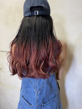 ランプ ヘアー(lamp hair) ピンクグラデーション