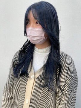 マジコ(Magico) 韓国風レイヤーカット前髪カットブルーカラーケアブリーチ