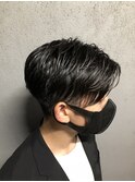 前下がりセンターパート<ヒロ銀座/浜松町/メンズ/理容室>