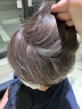 アソビ 表参道(ASOBI) 40代50代60代◎ 白髪ぼかしハイライト 大人ショートボブ