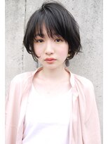 モリオ フロム ロンドン サッポロファクトリー店(morio FROM LONDON)&nbsp;【morio】札幌ショート　大人かわいい黒髪ひし形ショートボブ