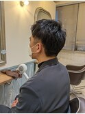 朝のセットが楽になるメンズカット◎