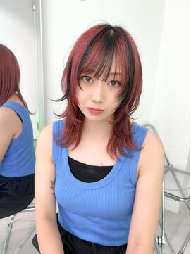 キバ(kva) ▽□□▽ロングウルフ×デザインカラー