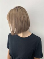 小森谷,前髪マチルダボブ,ピンクベージュ,インナーグレージュd33