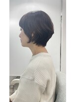 大人可愛い30代40代50ショートボブショート丸みショート