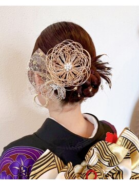 櫛の屋浜口店 成人式 ヘアセット カチモリヘア
