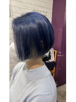 センシズヘアーデザイン 八王子(SENSES hair design) ブルー×ブルーシルバー