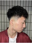 クロップスタイル×パーマ