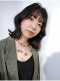 ゆるふわミディアムボブ