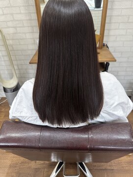 ライフ 住道店(Lyfe) 髪質改善ダークアッシュブラウン_前髪レイヤーカット_393
