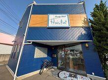 ヘアー ポート(Hair Port)の雰囲気（かわいい青色の店内♪）