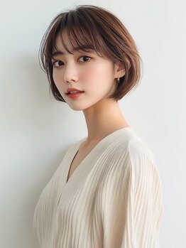 美髪質改善×骨格似合わせカット♪高いカット技術で乾かすだけで決まるショート/ボブスタイル☆[#渋谷駅]
