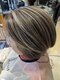 ヘアーサロン シェール(hair salon Cher)の写真/毎月の白髪染めに疲れているあなたのために。白髪を活かす、白髪ぼかしハイライトが人気◎脱白髪染め！