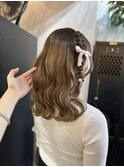 《リボンアレンジ/ヘアセット編み込み》渋谷/ヘアアレンジ