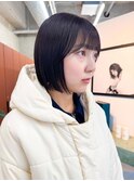 ミニボブ/オリーブグレージュ/20代30代mi89