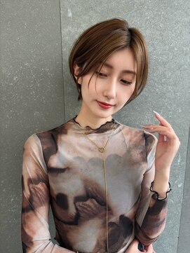ロンドルピナス 小倉(Lond Lupinus) ワイドバングイメチェン美髪外ハネボブ+レイヤーカット韓国/小倉