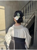 bibito ヘアセット　ヘアアレンジ　袴着付け