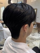 韓国マッシュニュアンスパーマフェザーパーマセンターパート