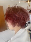 【前迫 隆志】カジュアル　カラー　カール　ショート