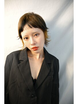 キジ(KIJI) マッシュウルフ/ウルフ/ショートバング/デザインカラー