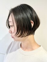 エンクス 天王町店(enx)&nbsp;着物ヘア/ダークアッシュ/ミディアムレイヤーカット/天王町NH22