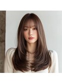 セミロングレイヤー