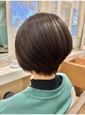 40代ショートブラウン