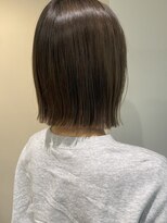 フレーム 博多店(FRAME)&nbsp;艶感ショコラブラウン×切りっぱなしボブ